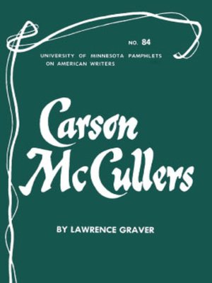 cover image of Carson McCullers